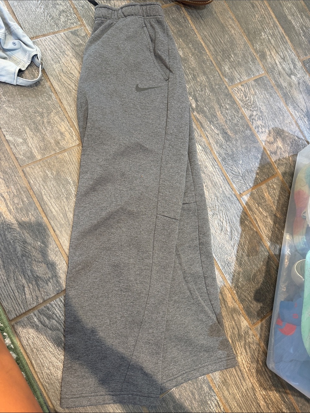 Nike Grey Athletic Sweatpants with Swoosh